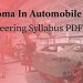 Diploma In Automobile Engineering Syllabus PDF